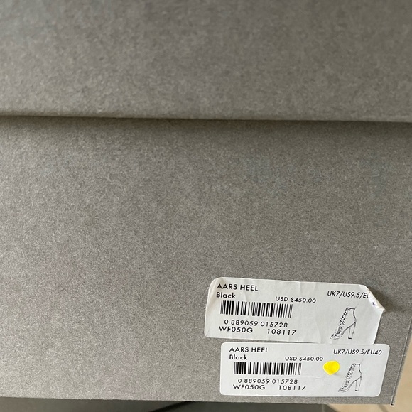 Allsaints Aars Heel Suede Lace up Boots BNIN SIZE 40/ 9.5 - Picture 5 of 5